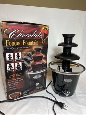 Nostalgia Chocolate Fondue Fountain - 3 Tier - 24oz